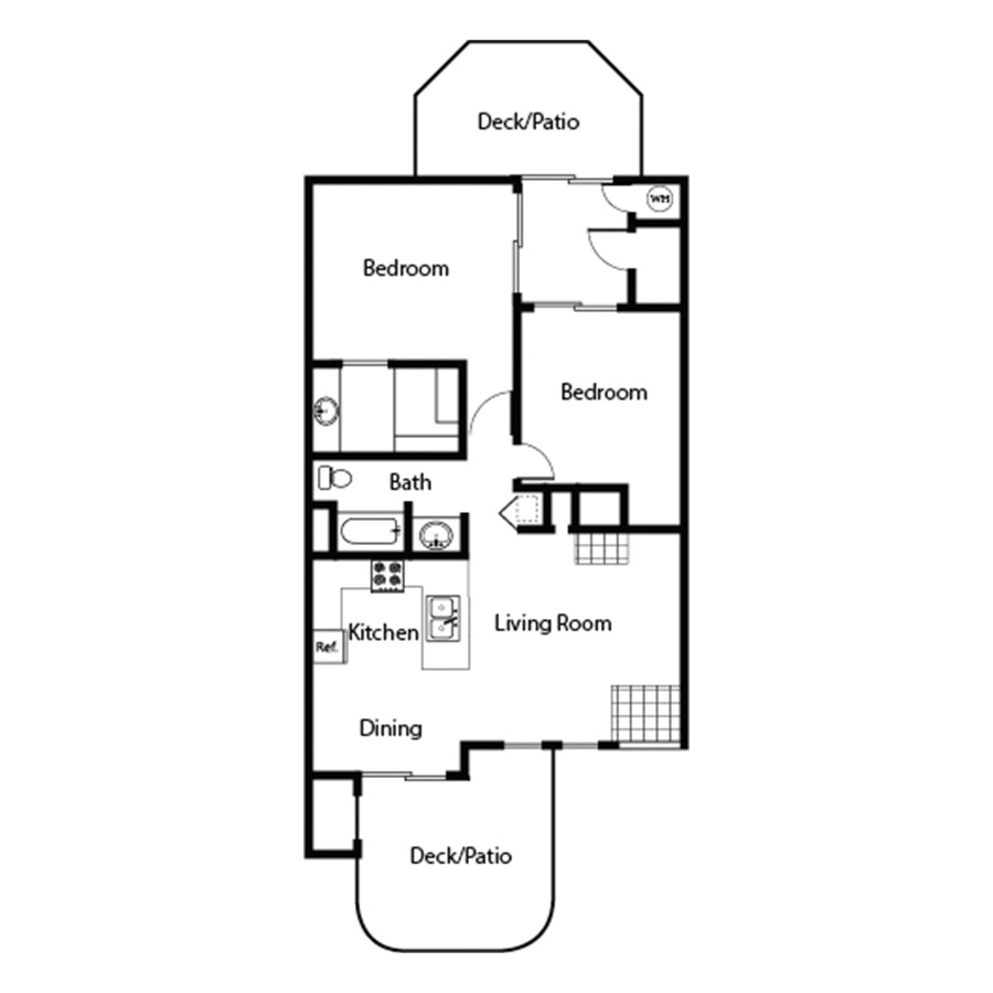 2x1.5A Renovated floor plan