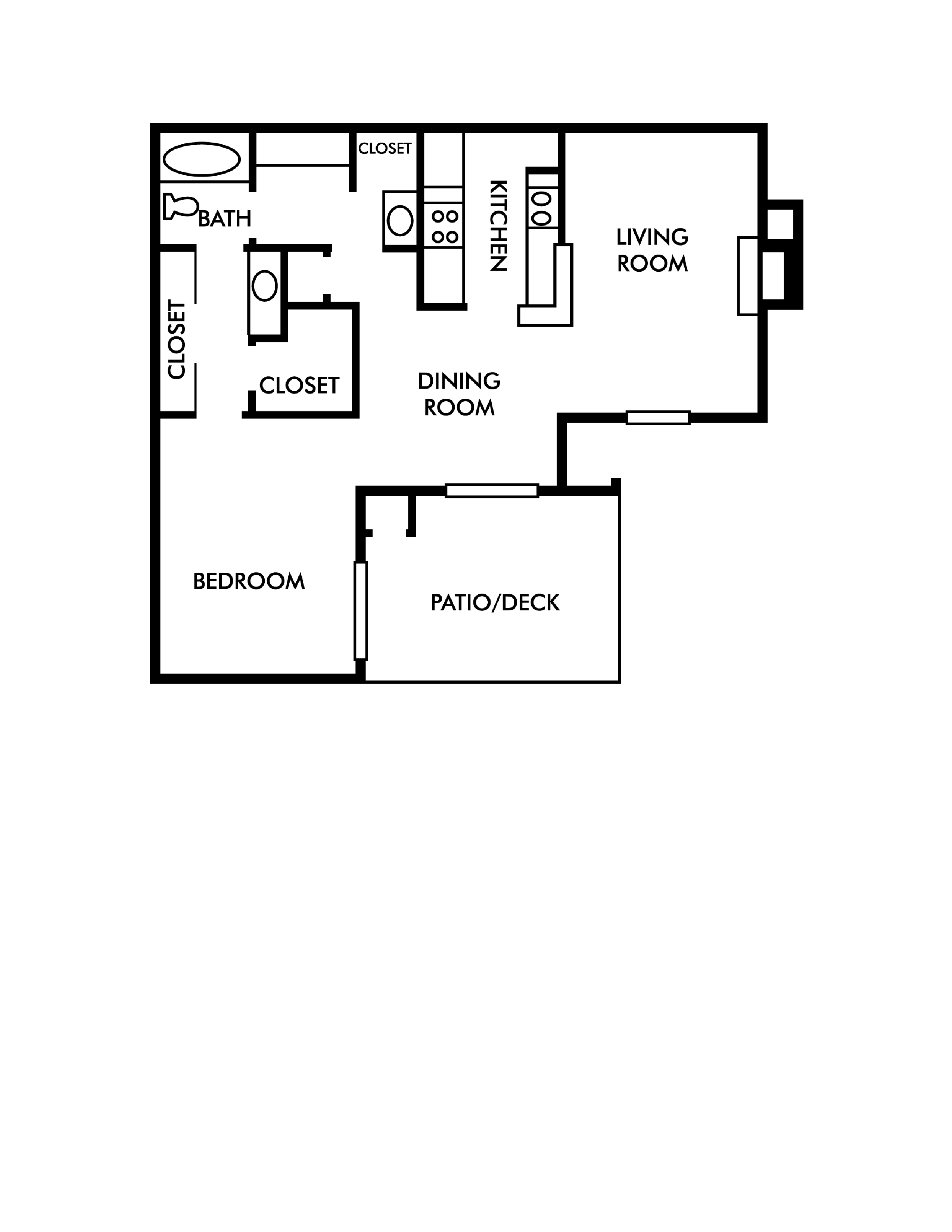 1B floor plan