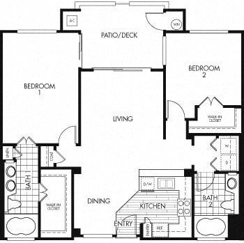 2x2-F floor plan