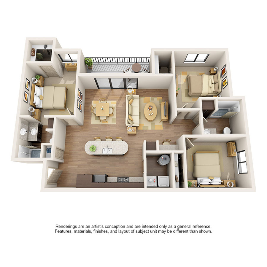 3X2 floor plan