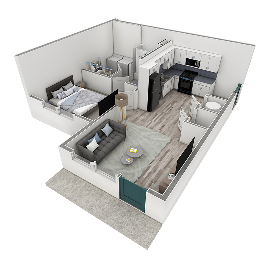 1 BR Premier Horizon Summit floor plan