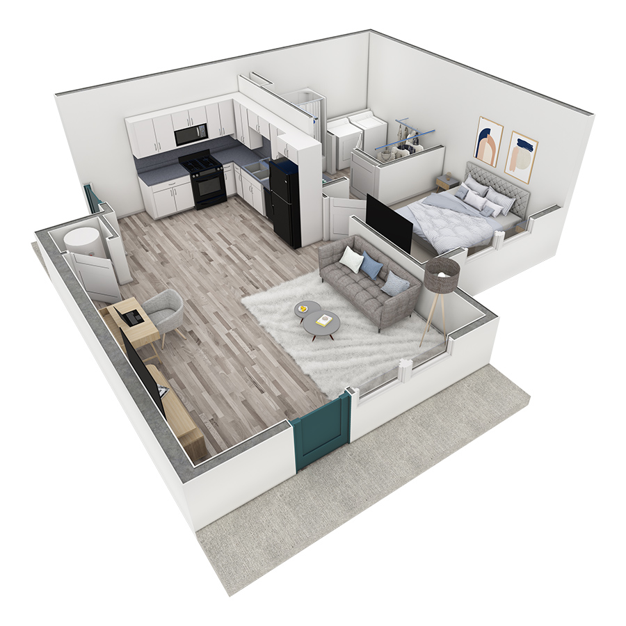 1 BR Premier Retreat Summit floor plan