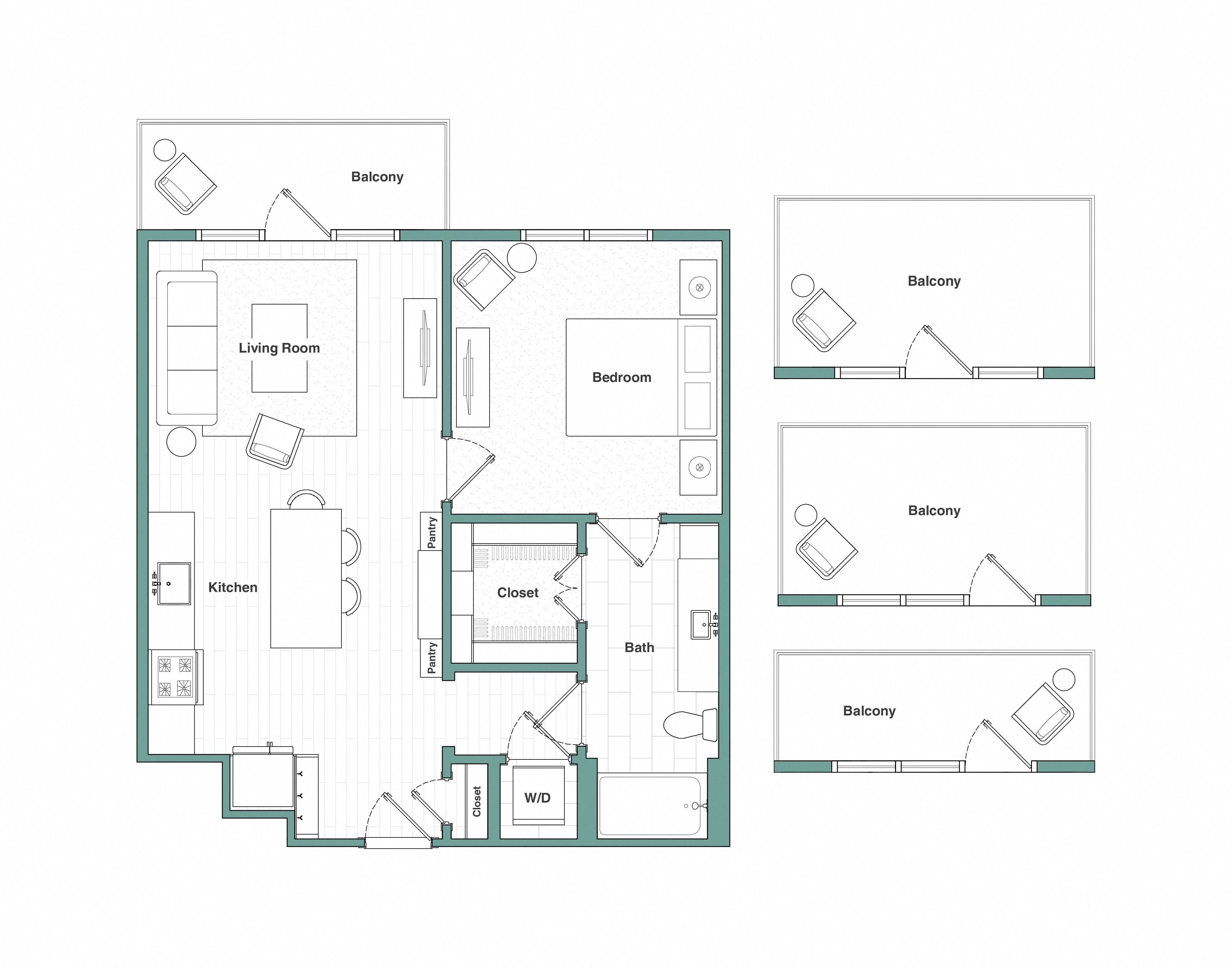 A2 floor plan