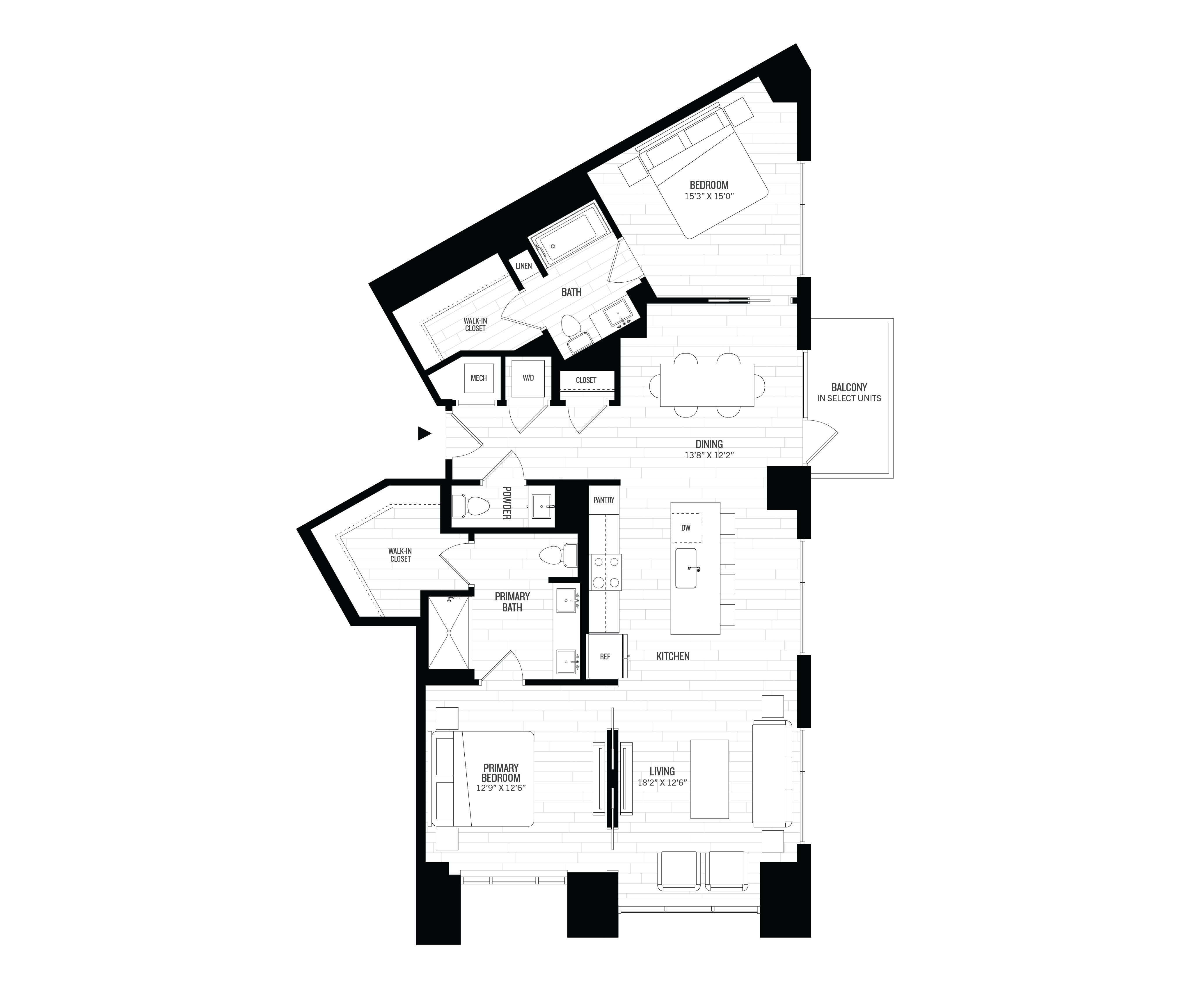 2 Bed/2.5 Bath-B4 floor plan