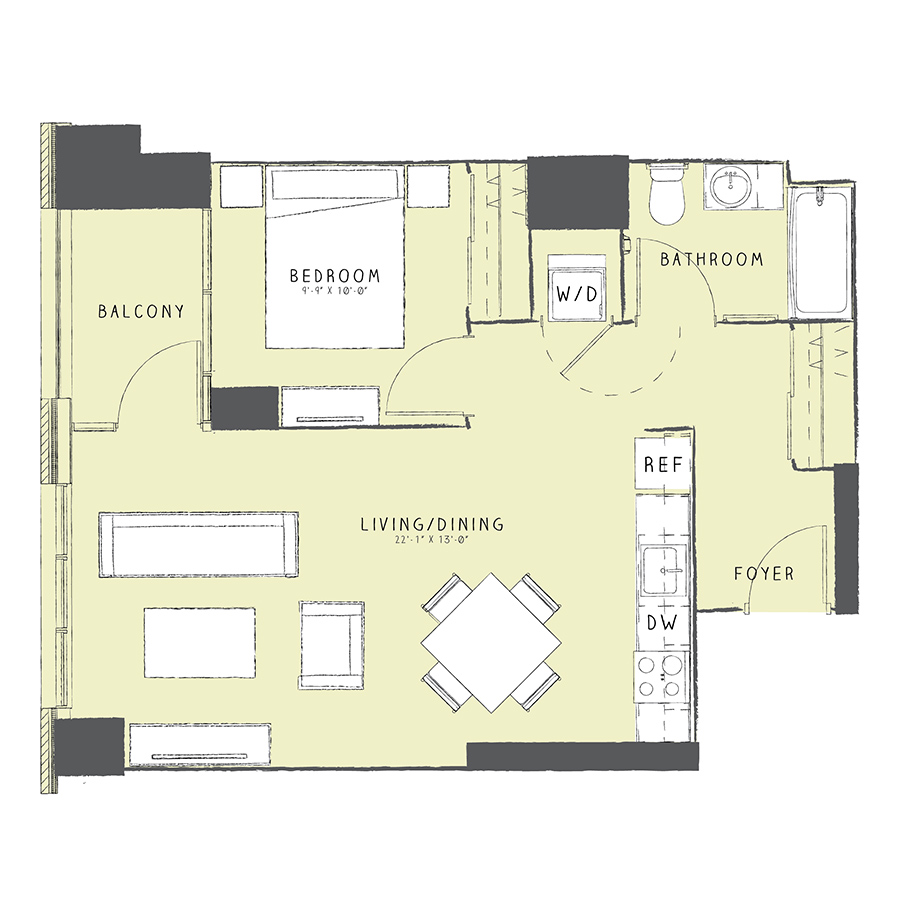Unit 2407 floor plan