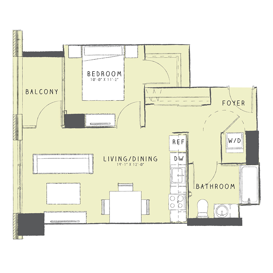 Unit 0708 floor plan