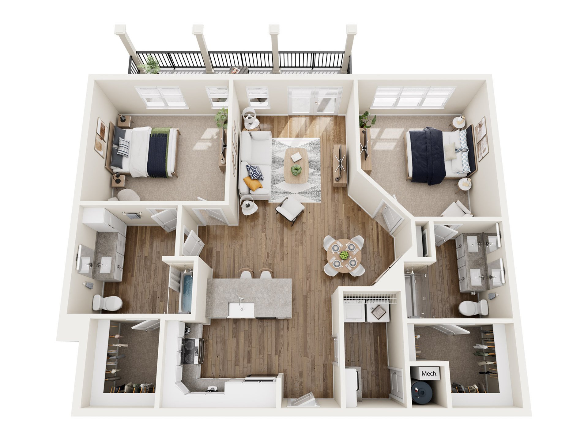 B1B floor plan