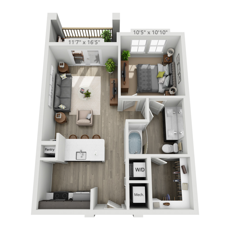 A1 floor plan