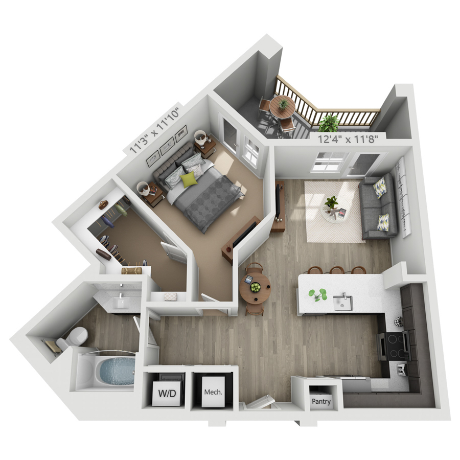 A2 floor plan