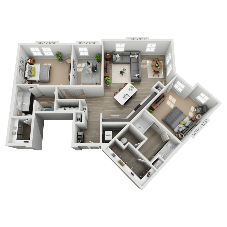 B4 floor plan
