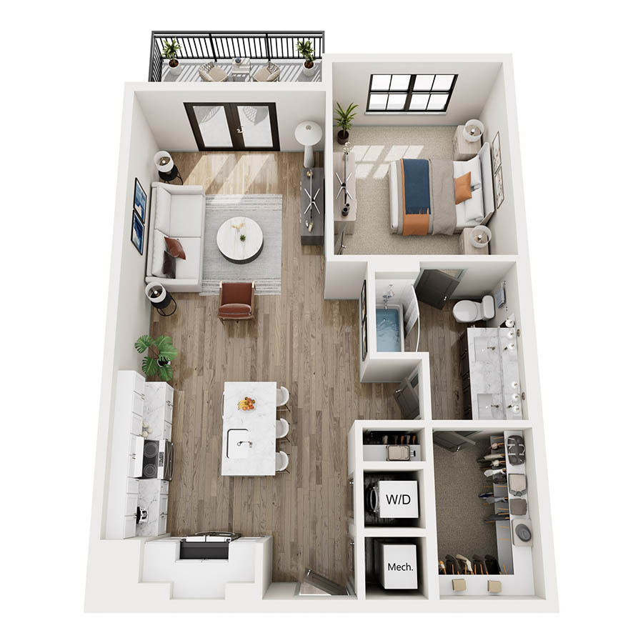 A2 floor plan