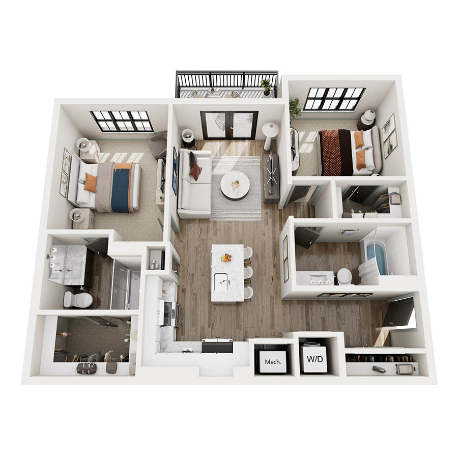 B1-A floor plan