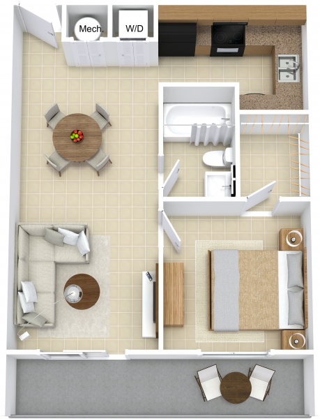 A1 West floor plan