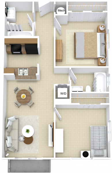 B1 West floor plan