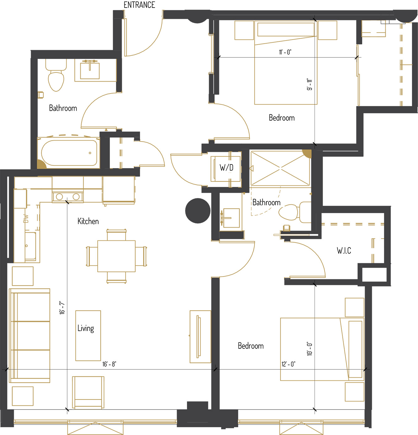 Unit 254 floor plan