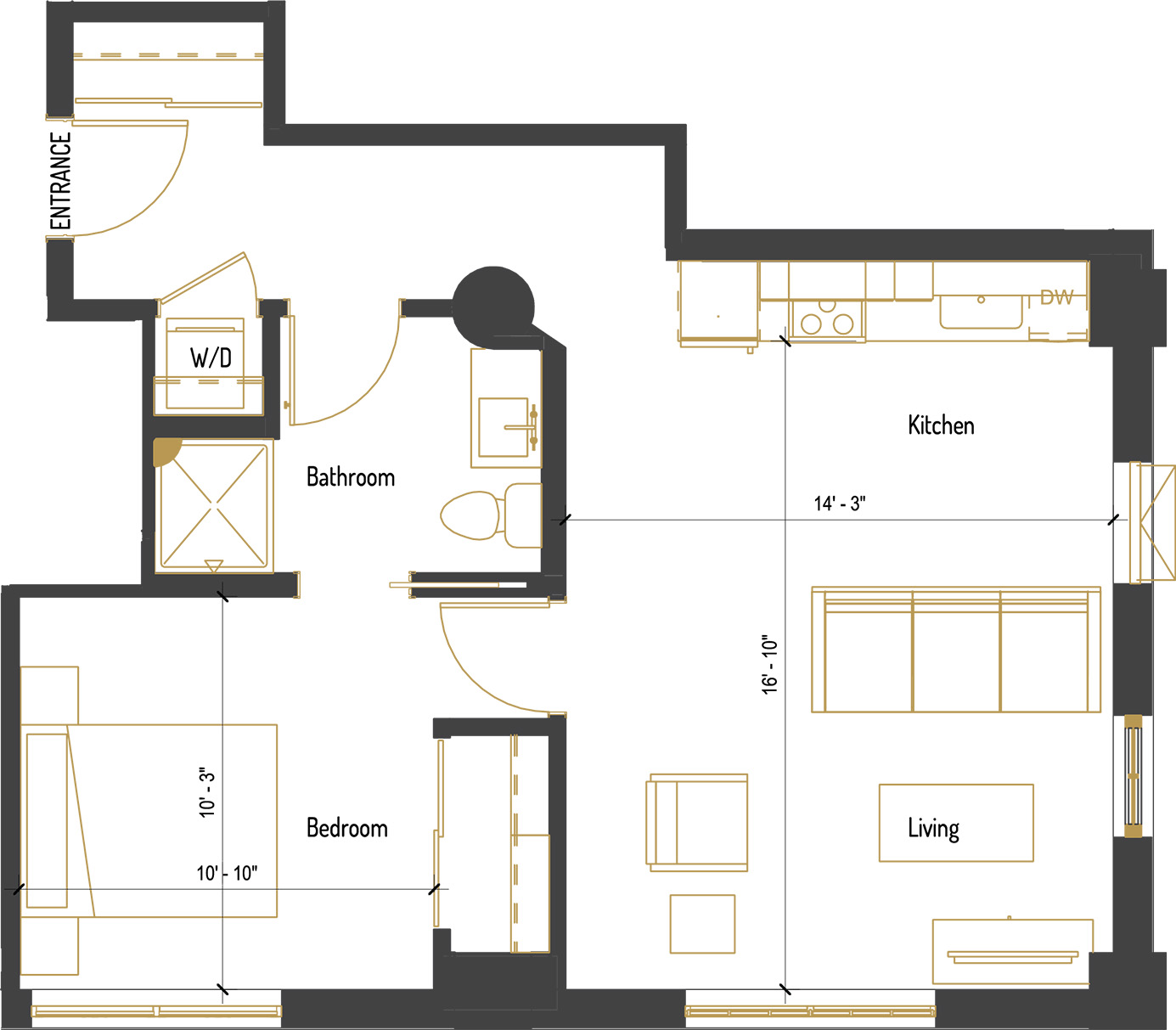 Unit 207 floor plan