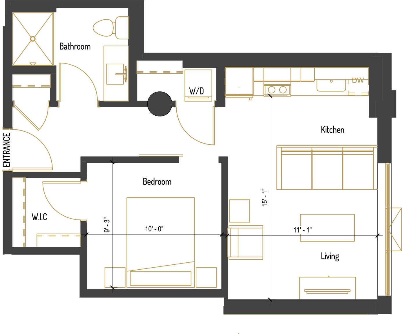 Unit 406 floor plan