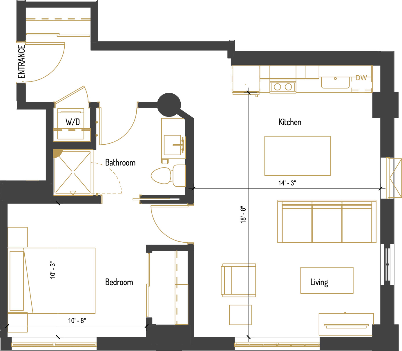 Unit 307 floor plan