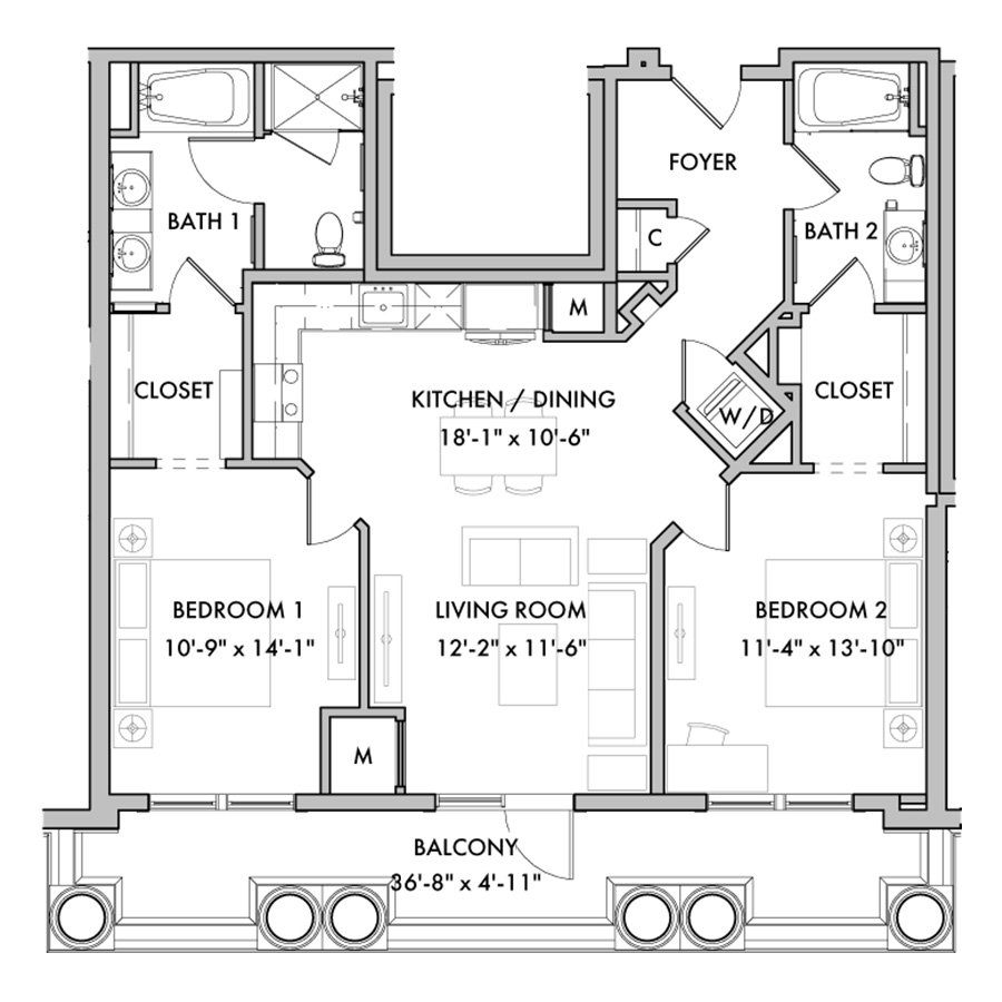 B3-B floor plan