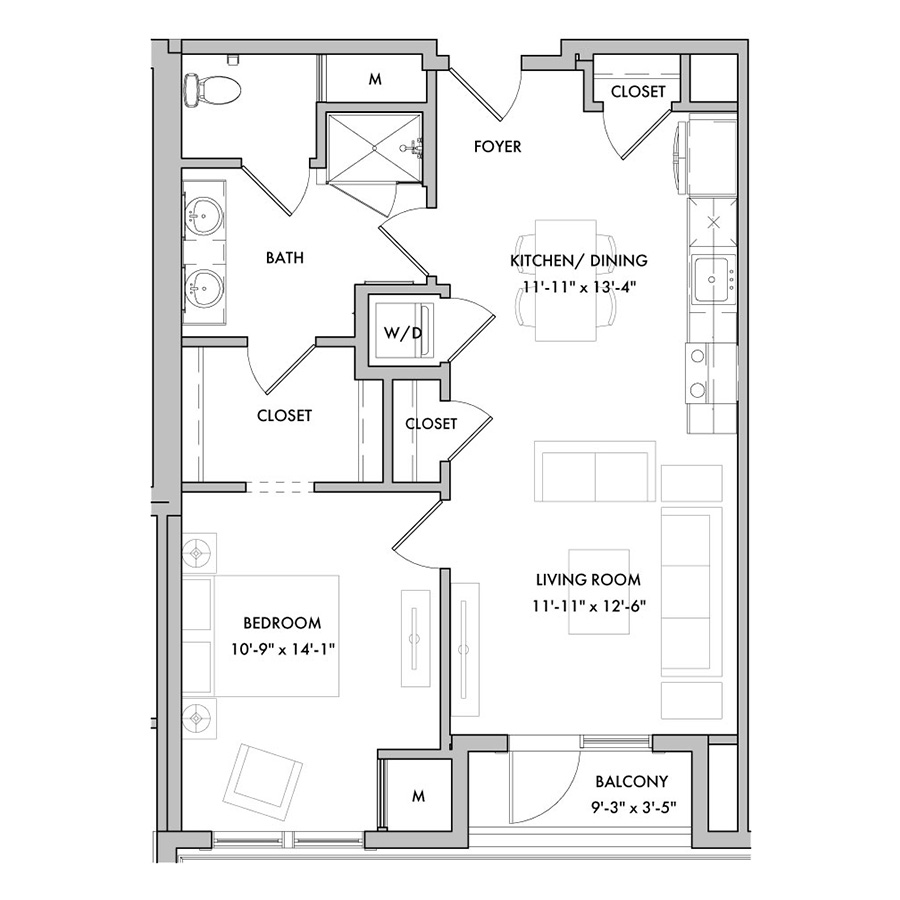 A4C-B floor plan