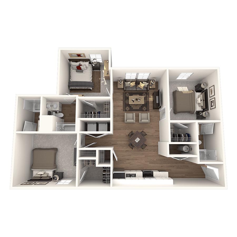 C1 RENOVATED floor plan