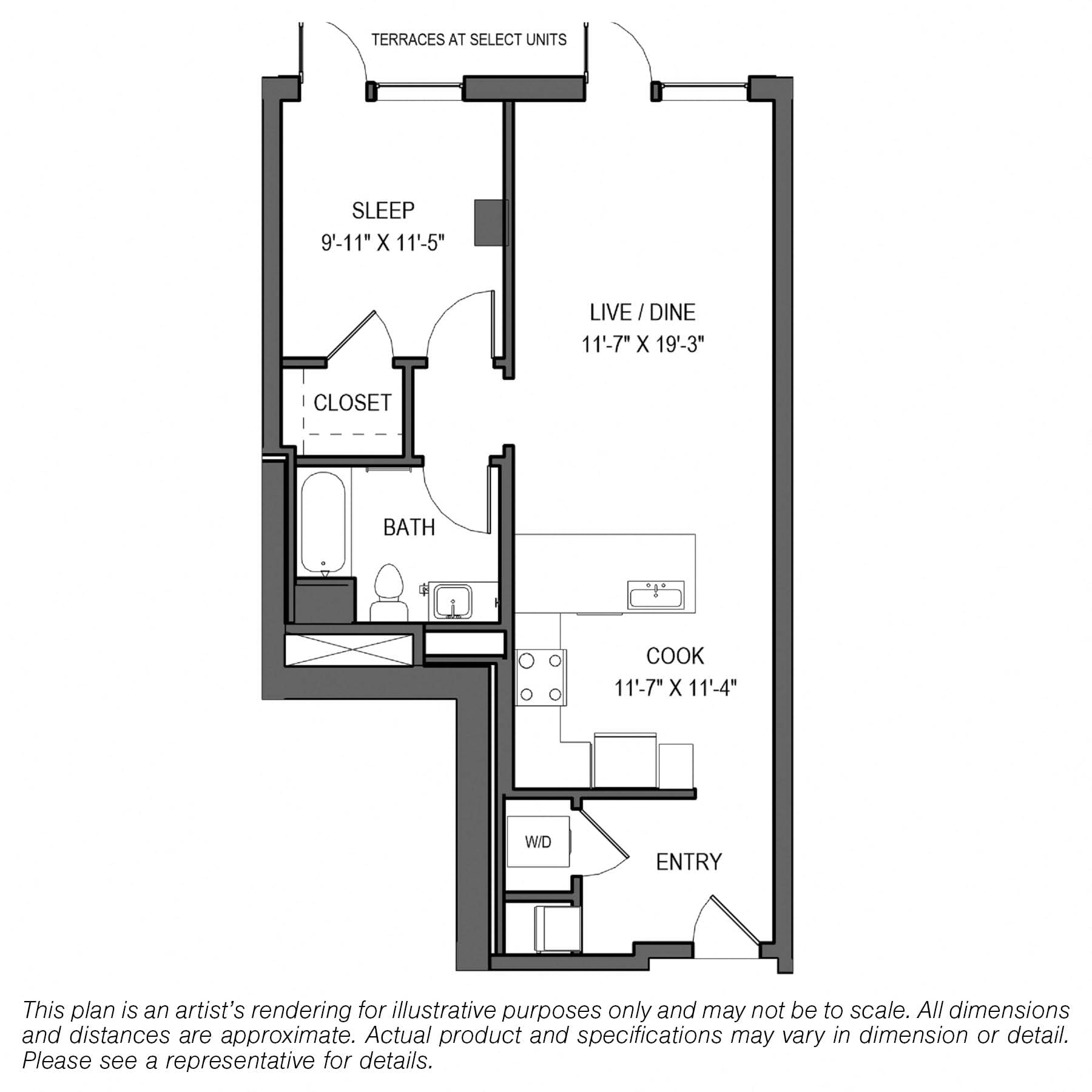 A1B floor plan