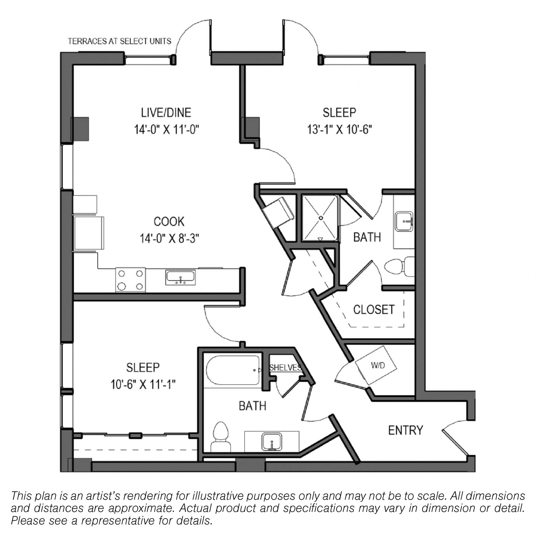B3A floor plan