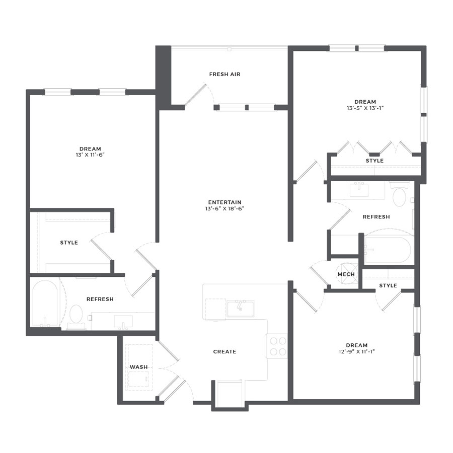 C1 floor plan