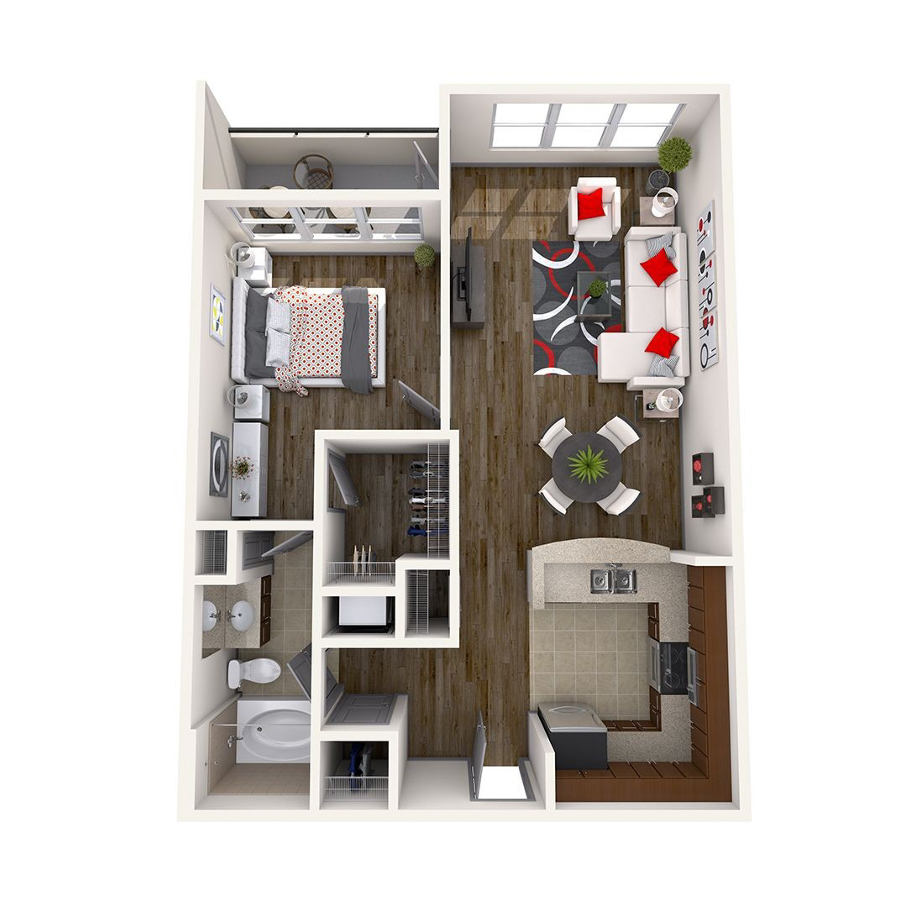 Central floor plan