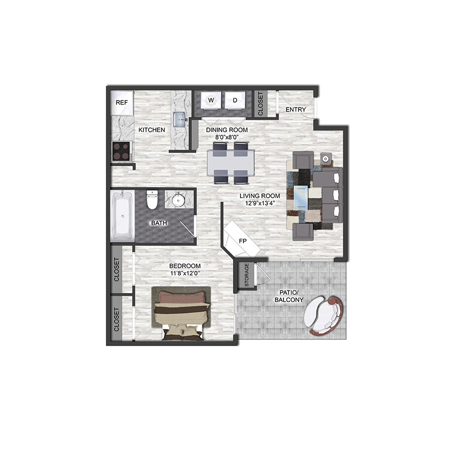 A2 floor plan