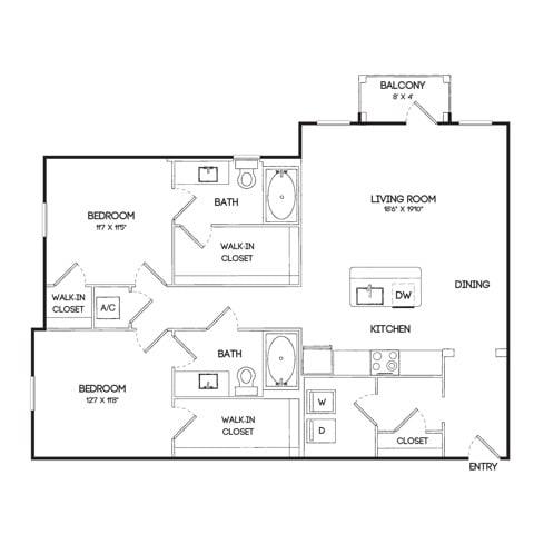 B2A floor plan