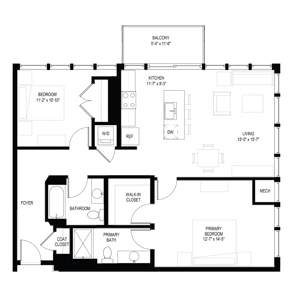 2 Bed C floor plan
