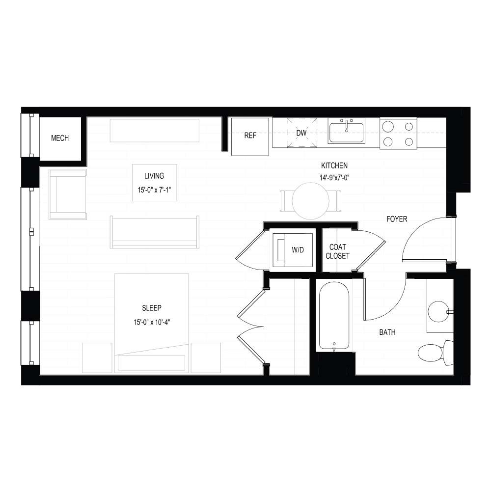 Studio C floor plan