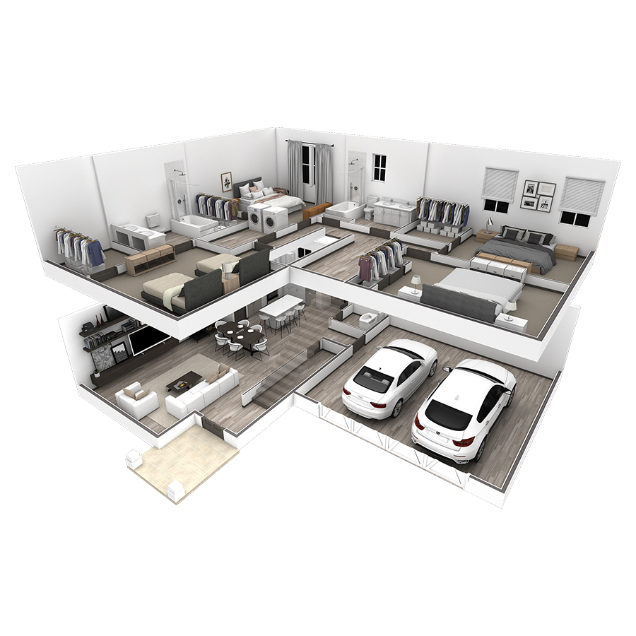 4BR Vista - 2 Car Garage floor plan