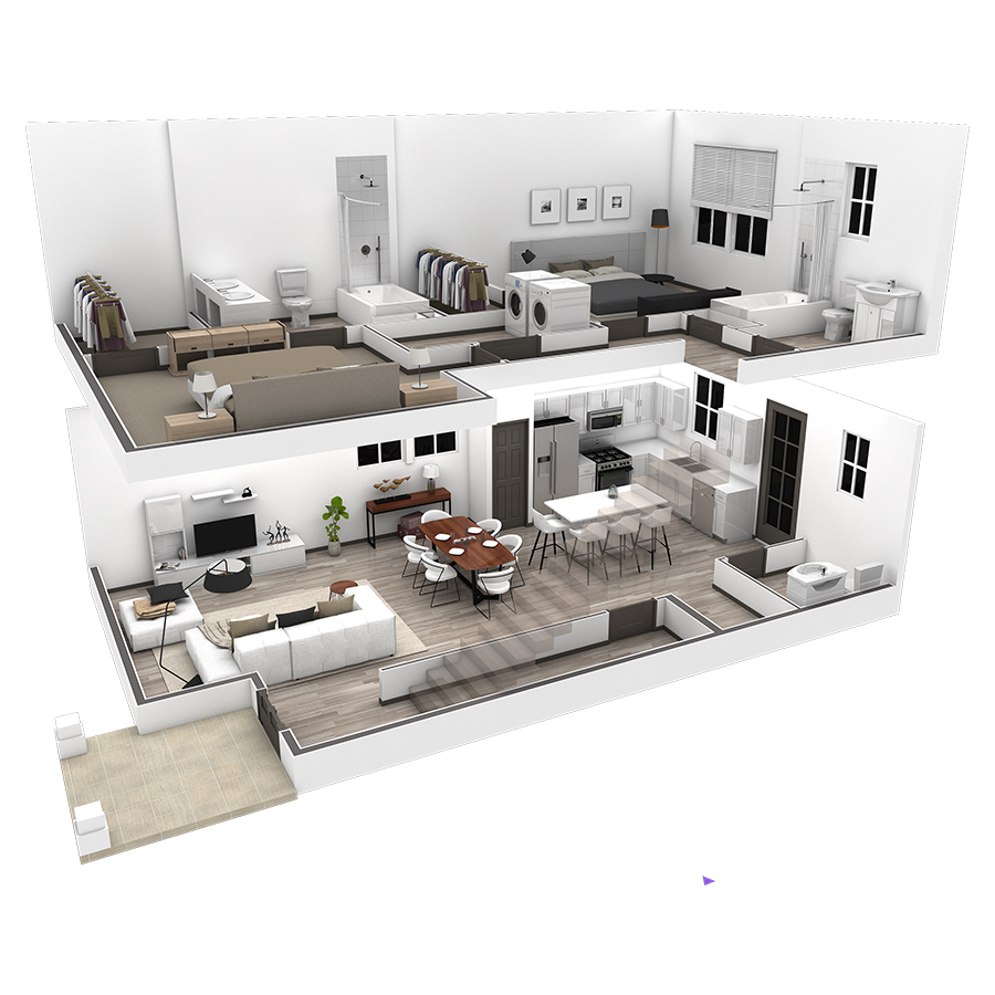 2BR Vista - No Garage floor plan