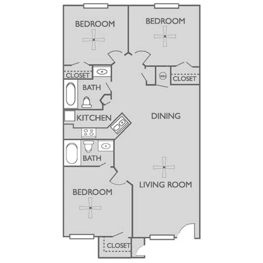 3 x 2 floor plan