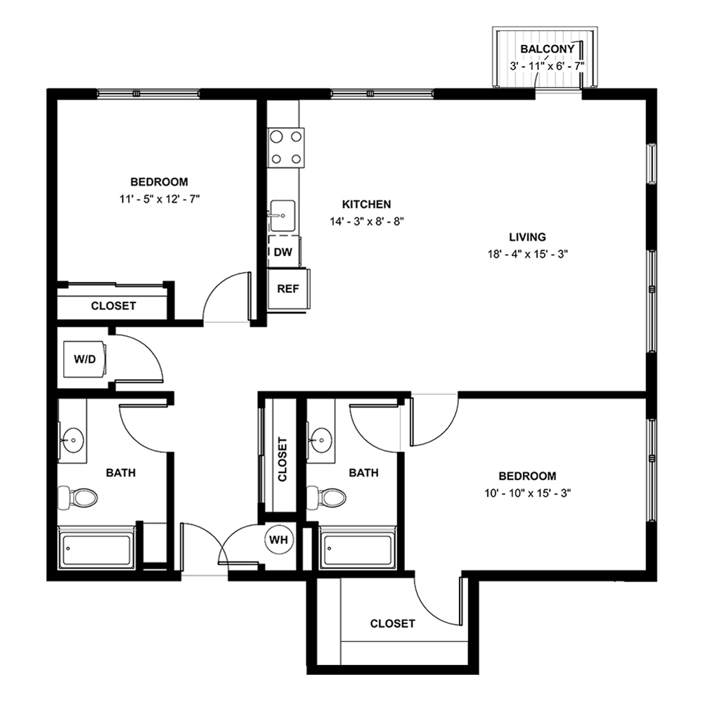 2-2G floor plan