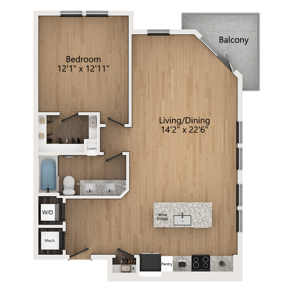 A6 floor plan