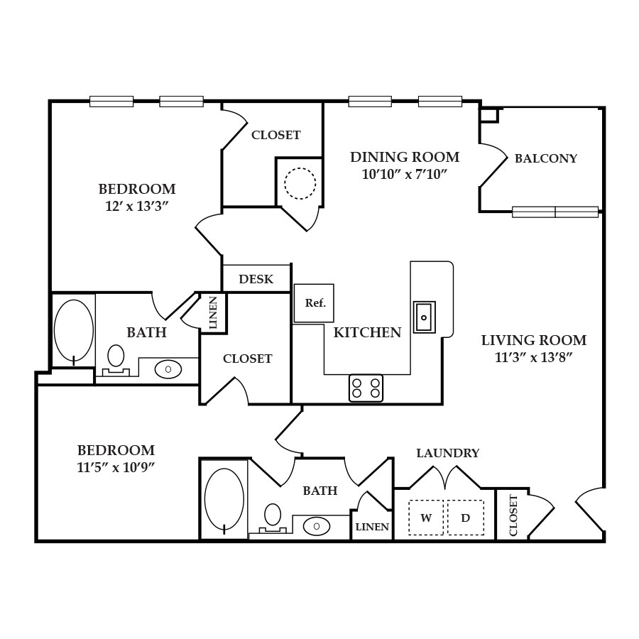 The Edgeview floor plan