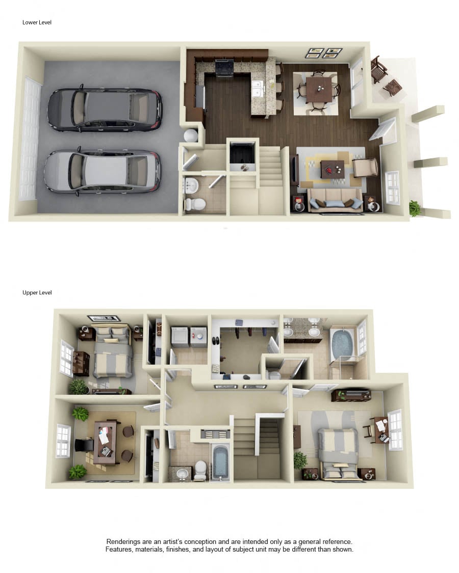 2A 3X2.5 floor plan