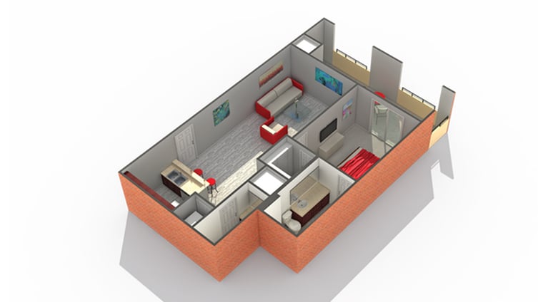 Unit 603 floor plan