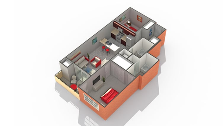 Unit 206 floor plan