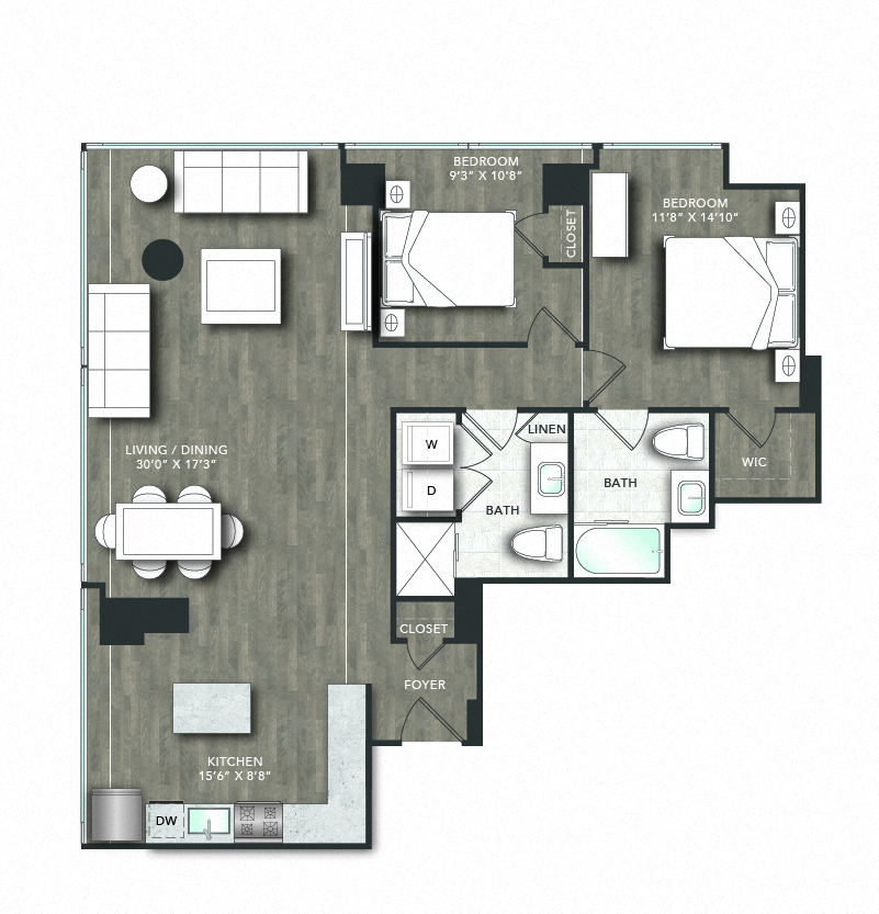 R2c Units floor plan