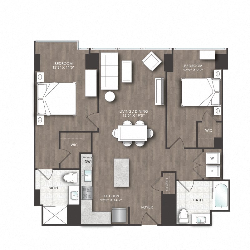 C Units floor plan