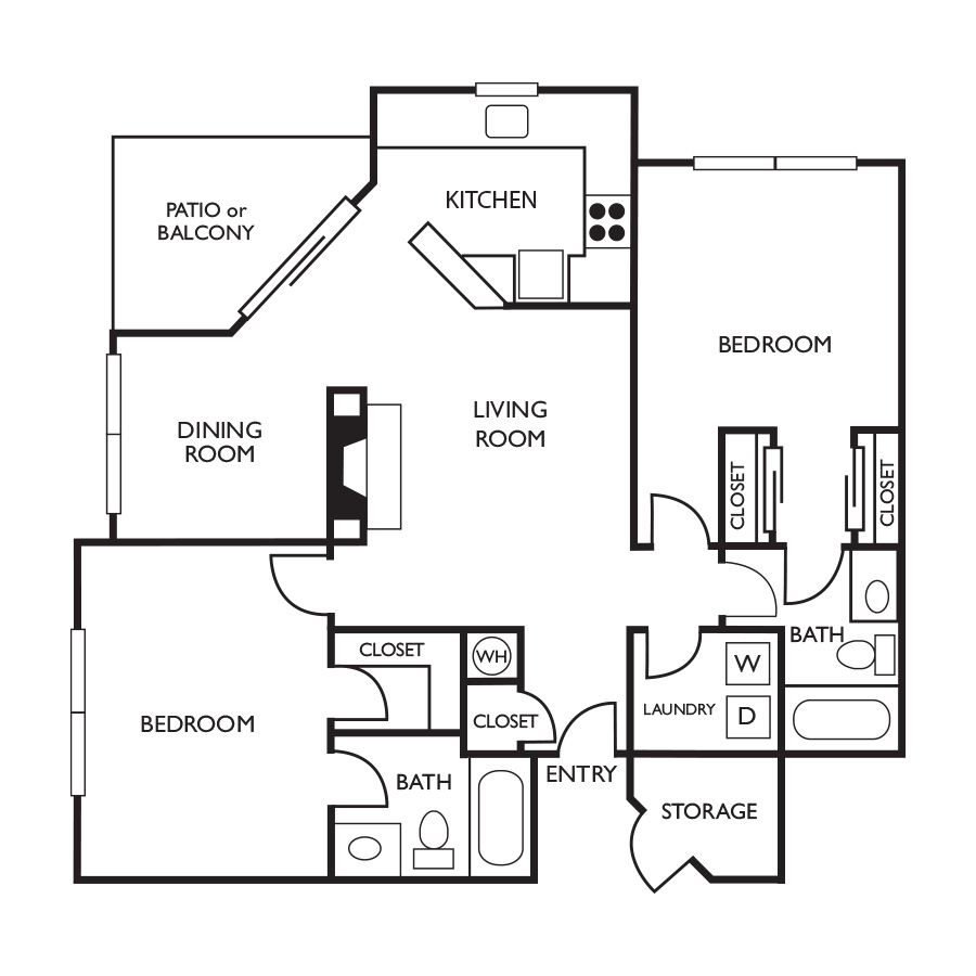 B2A floor plan