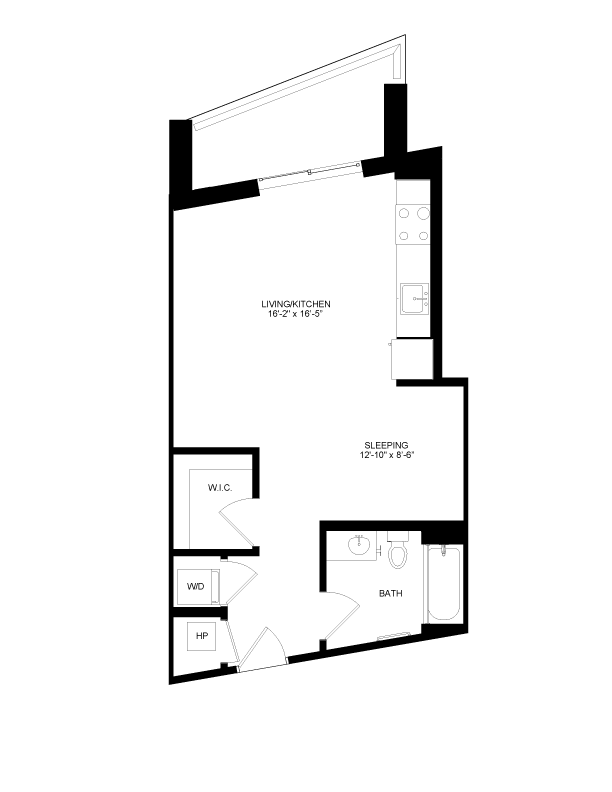 Studio-14 floor plan