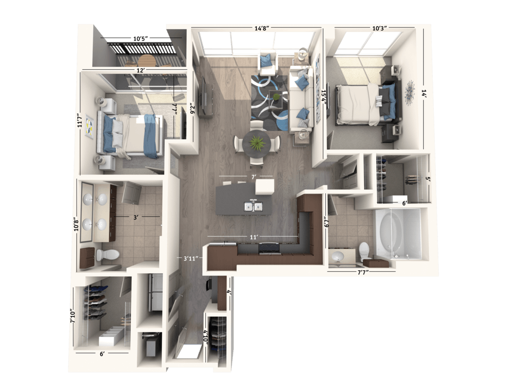 B2B floor plan