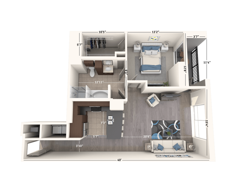 A1D floor plan