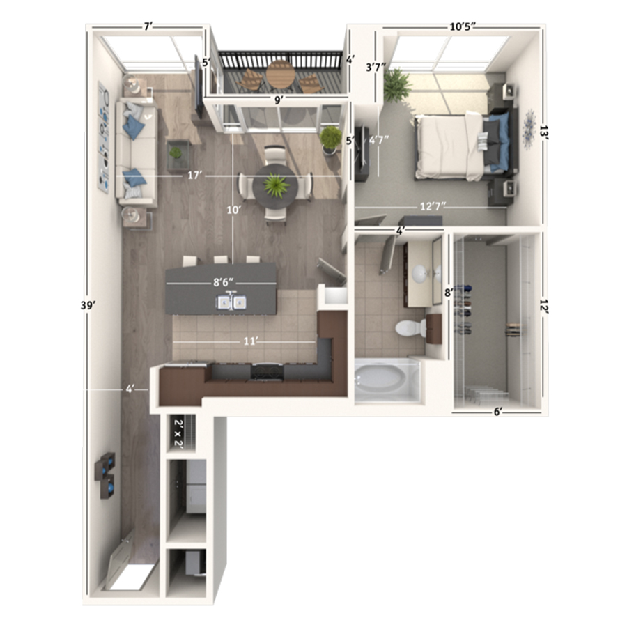 A1B floor plan