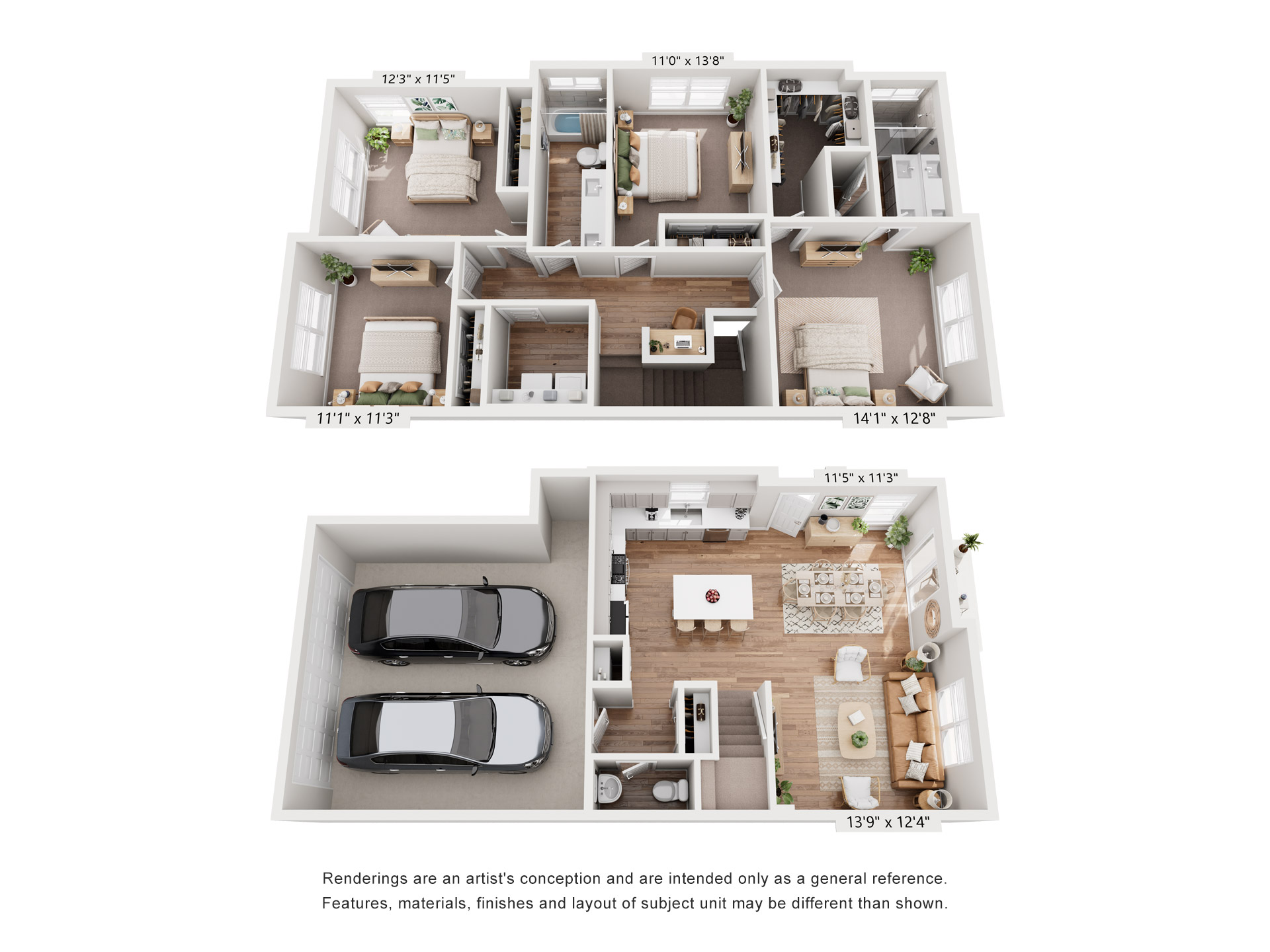 Duplex 4A - Elevation B-II floor plan